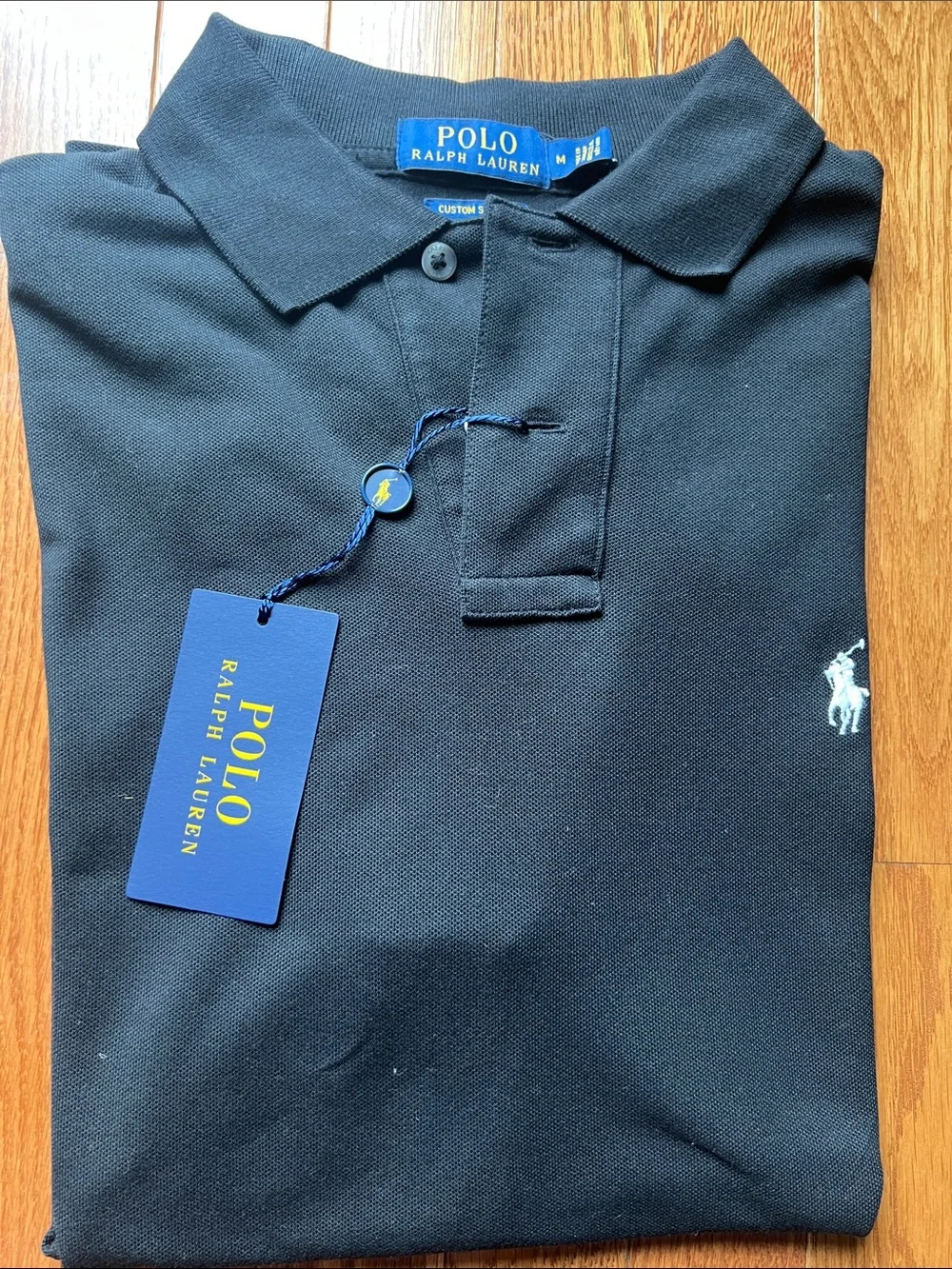 Ralph Lauren Men’s Black Polo with Embroidered Pony